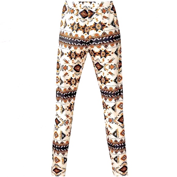 🌵Western/Tribal Print High Waist Leggings Casual Skinny Stretchy Leggings - Picture 6 of 12